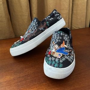 Steve Madden Embellished Slip On Sneakers